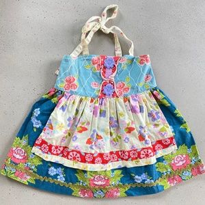 Matilda Jane Lark Lakes Ellie Apron Top Blue Size 2